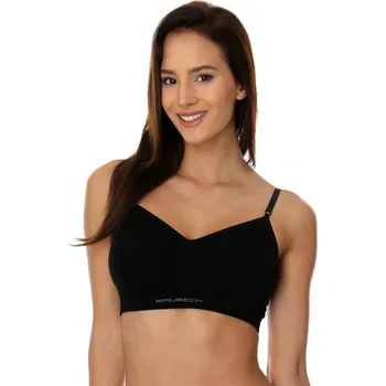 Podprsenka Sportovní podprsenka Brubeck Comfort Cotton černá 70/C