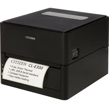 Tiskárna štítků CITIZEN Tiskárna etiket CL-E300 termo 203 dpi POS řezačka Ethernet USB RS-232