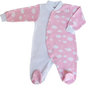 Kojenecký overall ESITO | Kojenecký overal Obláček vel. 74 až 86 - obláček růžová / 80 Barva: obláček růžová
