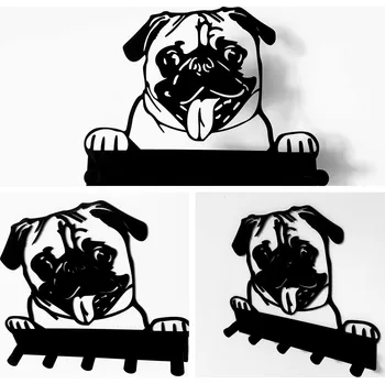 Věšák Mops #2 - věšák na klíče