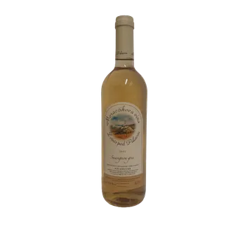 Víno Sauvignon gris výběr z hroznů 2021 polosuché (bílé polosuché víno)