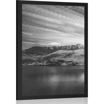Plakát Dovido Plakát podvečerní černobílé jezero