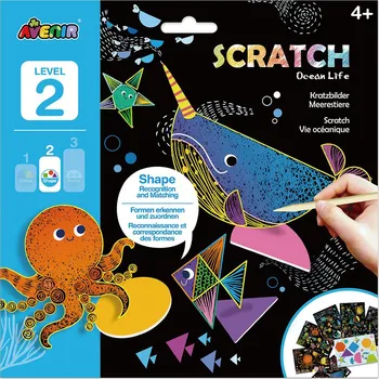 omalovánky Škrabací obrázky Level 3 Dinosauři