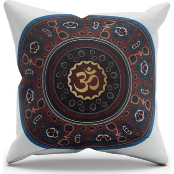 Polštář Milujeme Kameny Povlak na polštář - symbol Óm - květy 236301