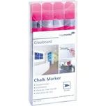 Legamaster Popisovač na skleněné tabule, růžový, sada 4 kusů LEG-7118109