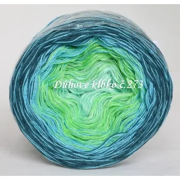 Příze Duhové klubíčko 273, 3nitka 550 m