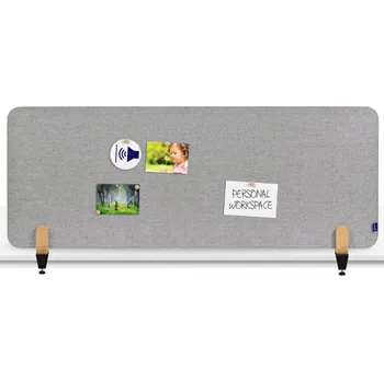 Lampička Legamaster Nástěnková stolní dělící přepážka 60 x 160 cm se svorkou, šedá LEG-7209812