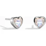 Royal Fashion stříbrné peckové náušnice GU-DR190437E-SILVER-MOONSTONE