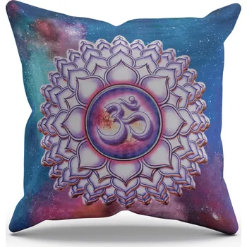 Polštář Milujeme Kameny Povlak na polštář - symbol Óm - duhový 236300