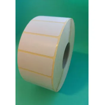 Samolepící etiketa WHP Samolepicí papírová etiketa se standardním lepidlem 45x20 mm / lepidlo permanentní / dutinka průměr 40 mm / na roli 3000 ks