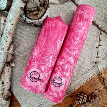 Svíčka Supeko svíčka válec 22 cm Kouzlo Vánoc