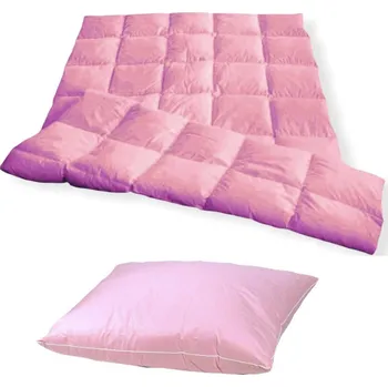 Polštář Lina Souprava 140x220 cm, polštář 70x90cm RŮŽOVÁ Obsah prachového peří: 10% prachového peří, zbytek obsahuje kvalitní husí drané peří