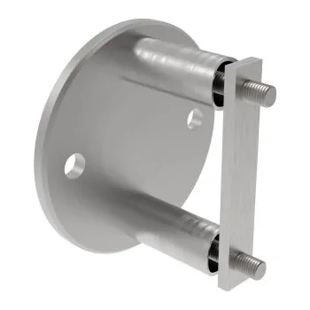 Zábradlí Hahn Steel Boční kotvení sloupku O42,4 mm, AISI 316 - brus