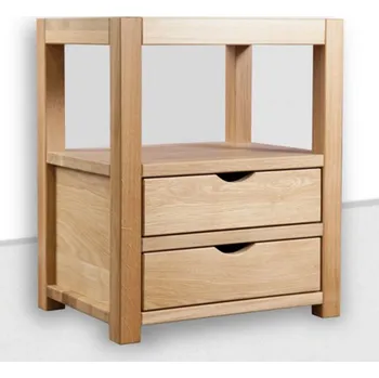 Noční stolek Krajča Noční stolek z masivu Laguna Povrchová úprava dřeva: Bezbarvý olej OSMO, Druh dřeva: Smrk