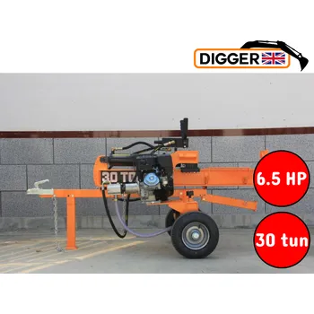 Štípačka na dřevo Štípač dřeva, štípačka, štípač na dřevo, špalíkovač, štípačka kulatiny, horizontální štípač, vertikální štípač Digger LS-30T - 30 tun - el. start