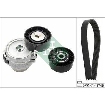 Sada žebrovaných klínových řemenů Schaeffler INA 529 0518 10