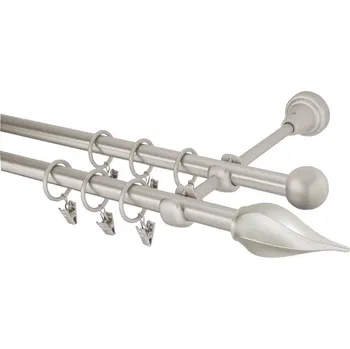 Garnýž Garnýž kovová 230 cm dvouřadá - dvojitá 16 twister chrom mat