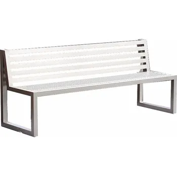 Zahradní lavice Ocelová lavička SINUS