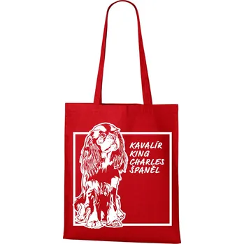 Plátěná taška Kavalír King, Barva Červená, Velikost 40×45 cm, Canvas Nákupní taška Bezvatriko.cz 1168 - DTF/DTG