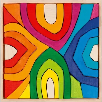 Dřevěná hračka Mozaika - Dřevěná z masivu, 4 roční období, 25 dílků (Goki) - Doporučujeme