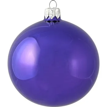 Vánoční dekorace Baňka fialová borůvka