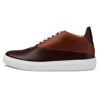 Dámská obuv Vasky Veny Duo Brown - Dámské kožené tenisky / botasky hnědé | česká výroba ze Zlína 35 EU