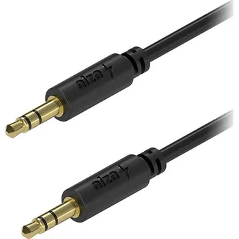Datový kabel AlzaPower Core Audio 3.5mm Jack (M) to 3.5mm Jack (M) 2m černý