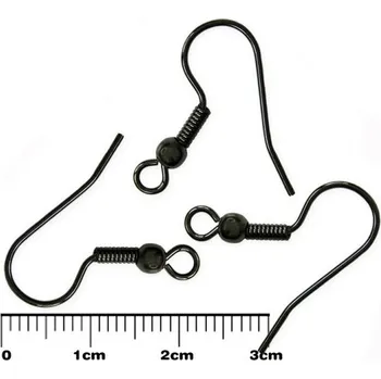 Tesařské kování Afroháček s pružinkou a kuličkou černý zinek (afroháček černý)