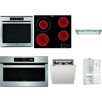 Set domácích spotřebičů WHIRLPOOL ABSOLUTE AKZM 8480 IX + WHIRLPOOL AKT 8130/NE + WHIRLPOOL AKR 650/1 IX + WHIRLPOOL ABSOLUTE AMW 730 IX + WHIRLPOOL WIC 3C33 PFE + WHIRLPOOL WHC18 T311
