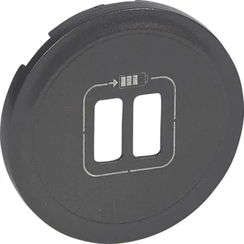 Elektrická zásuvka LEGRAND Kryt CÉLIANE 67956 zás. 2xUSB grafit 067956