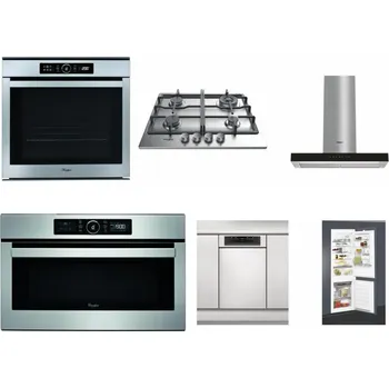 Set domácích spotřebičů WHIRLPOOL ABSOLUTE AKZM 8480 IX + WHIRLPOOL TKRL 661 IX EU + WHIRLPOOL WHBS 62F LT K + WHIRLPOOL ABSOLUTE AMW 730 IX + WHIRLPOOL WSBO 3O34 PF X + WHIRLPOOL ART 65031