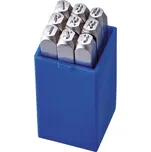 Sada raznice s číslicemi poniklování, výška písma 8mm TURNUS