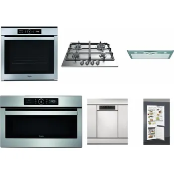 Set domácích spotřebičů WHIRLPOOL ABSOLUTE AKZM 8480 IX + WHIRLPOOL TKRL 661 IX EU + WHIRLPOOL AKR 650/1 IX + WHIRLPOOL ABSOLUTE AMW 730 IX + WHIRLPOOL WSBO 3O34 PF X + WHIRLPOOL ART 66112