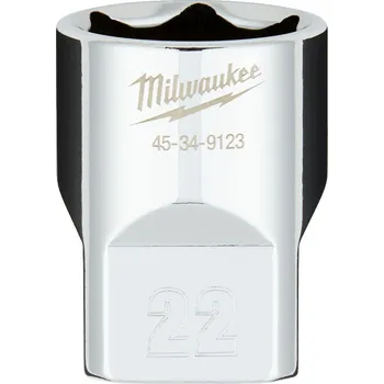 Klíč MILWAUKEE 1/2" Chromovaný nástrčný klíč metrický 22 mm