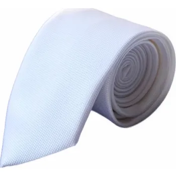 HEDVA ČESKÝ BROKÁT Kravata PESh 7 cm UNI žakár bílá