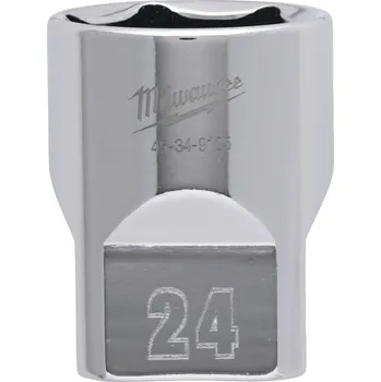 Klíč MILWAUKEE 1/2" Chromovaný nástrčný klíč metrický 24 mm