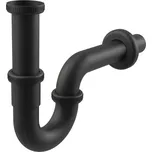 ALCA A4320BLACK "Sifon umyvadlový „U“ DN32 s převlečnou maticí 5/4"", černá-mat"