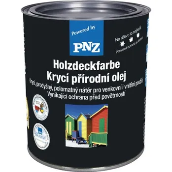 barva a nátěr na dřevo PNZ Krycí přírodní olej 2,5l Odstín: Schwarzgrau - černošedý PNZ 4011289750209