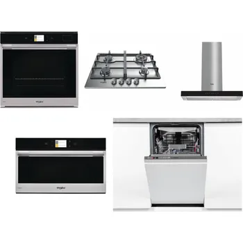 Set domácích spotřebičů WHIRLPOOL W9 OP2 4S2 H + WHIRLPOOL TKRL 661 IX EU + WHIRLPOOL WHBS 62F LT K + WHIRLPOOL W9 MD260 IXL + WHIRLPOOL WSIO 3O34 PFE X
