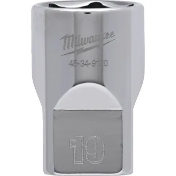Ruční nářadí MILWAUKEE 1/2" Chromovaný nástrčný klíč metrický 19 mm