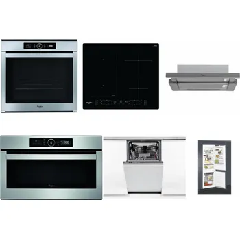 Set domácích spotřebičů WHIRLPOOL ABSOLUTE AKZM 8480 IX + WHIRLPOOL WL B8160 NE + WHIRLPOOL AKR 749/1 IX + WHIRLPOOL ABSOLUTE AMW 730 IX + WHIRLPOOL WSIO 3O34 PFE X + WHIRLPOOL ART 65031