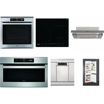 Set domácích spotřebičů WHIRLPOOL ABSOLUTE AKZM 8480 IX + WHIRLPOOL WL B8160 NE + WHIRLPOOL AKR 5390/1 IX + WHIRLPOOL ABSOLUTE AMW 730 IX + WHIRLPOOL WSBO 3O34 PF X + WHIRLPOOL ART 65031