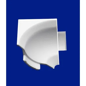 Vanová lišta na obklad, 1,85m, roh, koncovky, barva bílá Varianta: Roh vanové lišty vnitřní