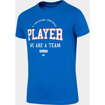 Dívčí tričko 4F HJZ22-JTSM007 COBALT Dětské tričko EU 164