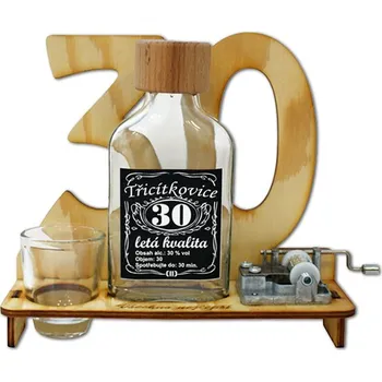 Značka na výročí 30 let s flašinetem