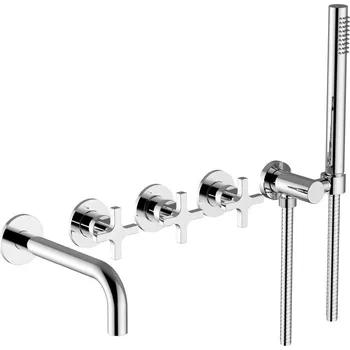 Vodovodní baterie Helix - vanová podomítková baterie 5-otvorová, s příslušenstvím HX69