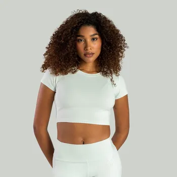 Dámské tričko STRIX Dámské tričko Essential CropTop Moon Grey L