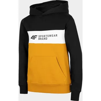 Chlapecká mikina 4F HJZ22-JBLM003 YELLOW Dětská mikina EU 122
