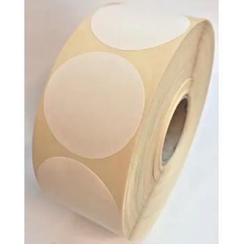 Speciální papír WHP Samolepicí papírová etiketa se standardním lepidlem KRUH 50 mm / lepidlo permanentní / dutinka průměr 40 mm / na roli 2000 ks