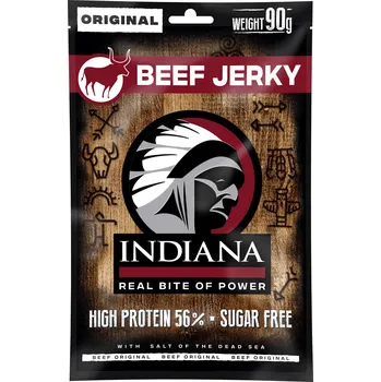 Sušená potravina Indiana Jerky Beef Original 90 g